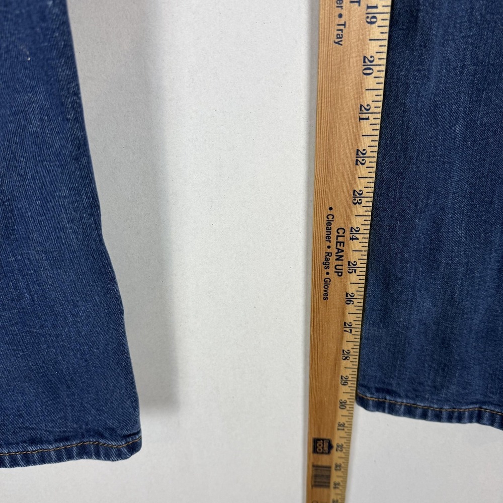 Levi's 502 Jeans Mens 42x32 Blue Medium Wash Regular Tapered Leg Stretch Denim - Picture 8 of 16